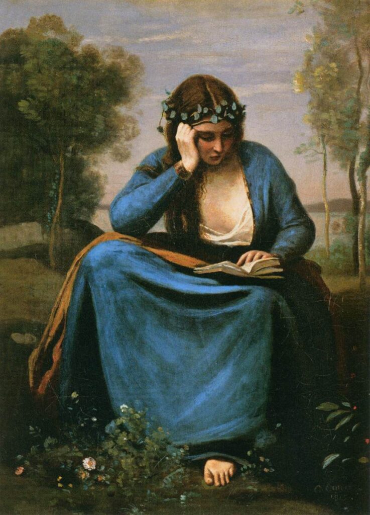 Jean-Baptiste-Camille_Corot_-_The_Reader_Wreathed_with_Flowers_(Virgil's_Muse)_-_WGA5288